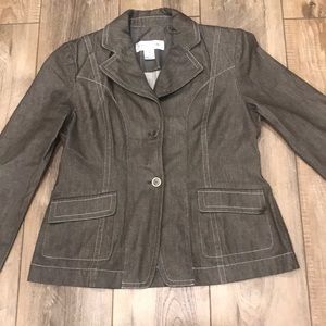 Rena Rowen blazer. Size 12. Open pockets.